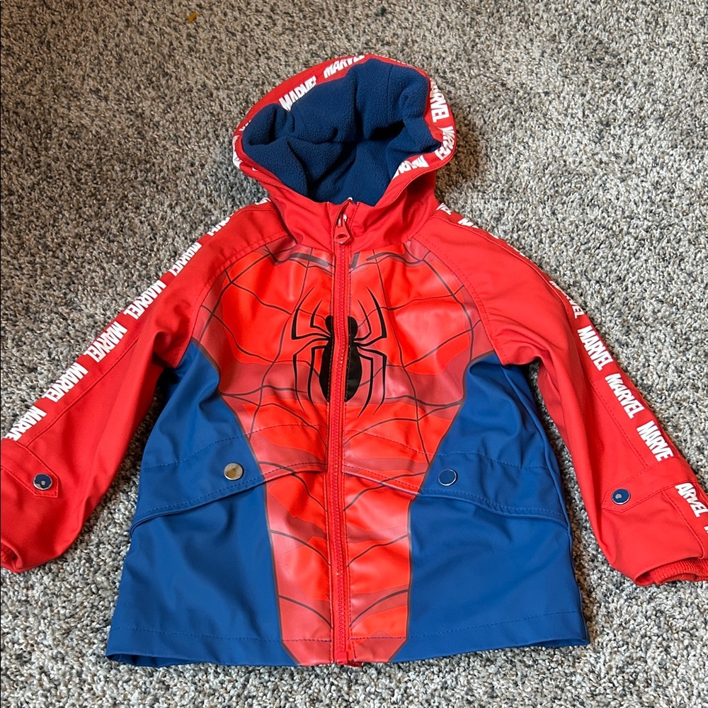 Marvel Red and Blue Spider-Man Raincoat for Kids